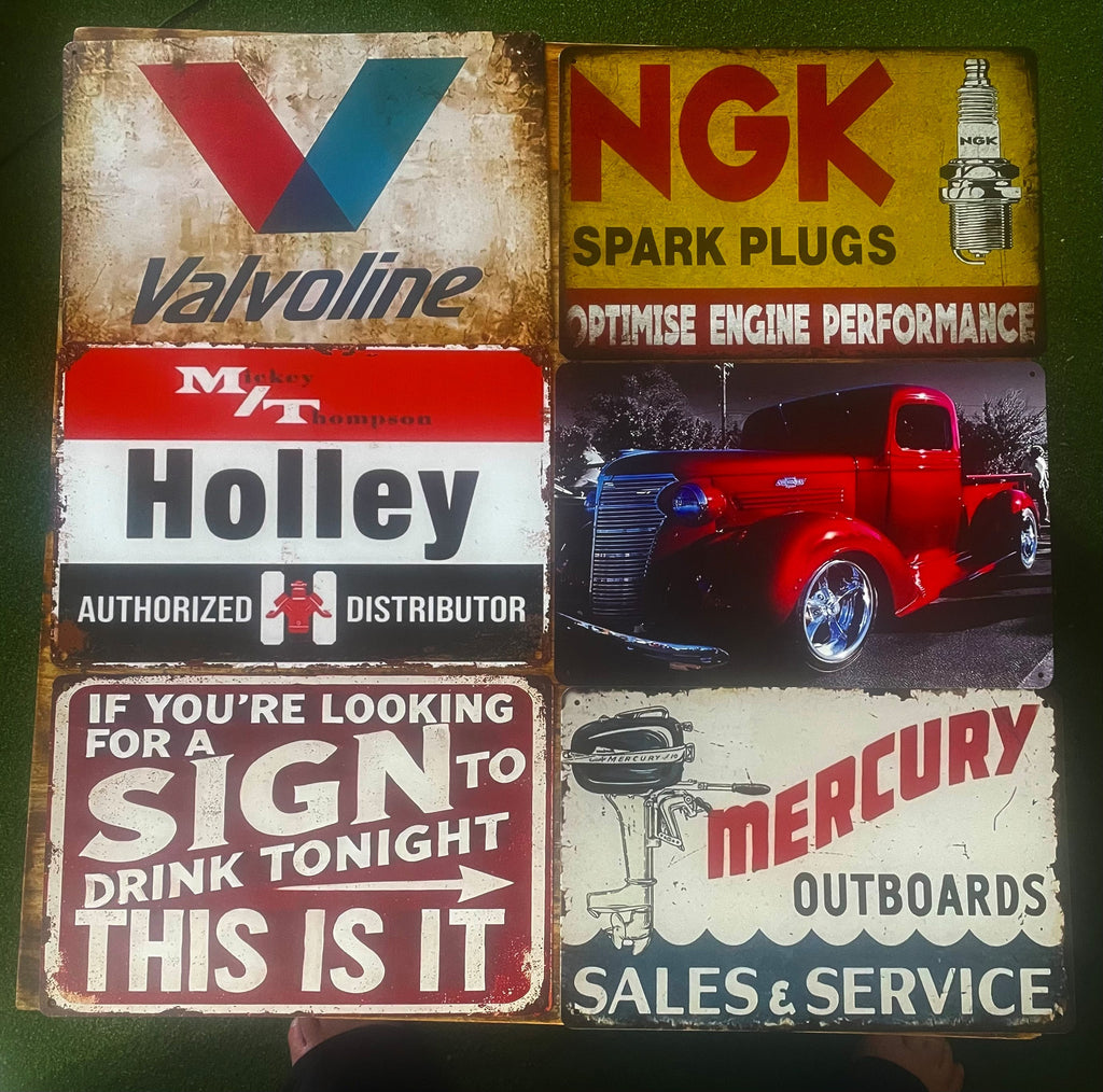 P258	6 Pack Vintage Signs