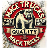 P29 Vintage Mack Trucks Metal Sign