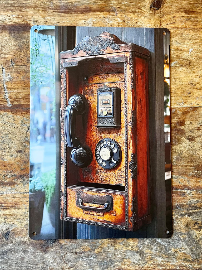 P292 Vintage Phone Sign