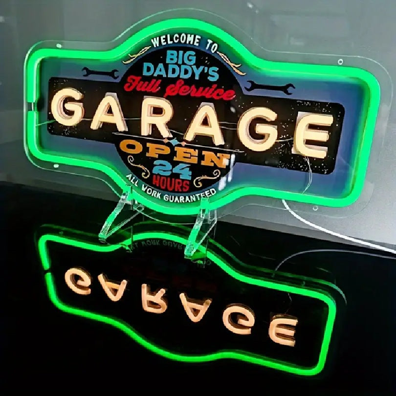P297 Big Daddy's Garage Neon Sign