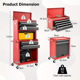 P299 6 Drawer Tool Cabinet Red