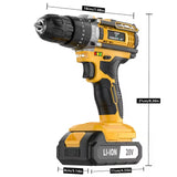 P311 Tools Tegat 20V 145pcs Cordless Impact Drill Set