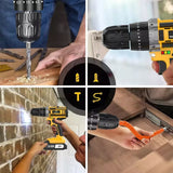 P311 Tools Tegat 20V 145pcs Cordless Impact Drill Set