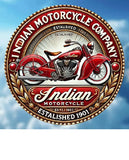 P32 Vintage Indian Motorcycle Metal Sign