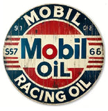 P36 Vintage Mobil Racing Oil Sign