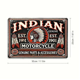 P38 Vintage Indian Motorcycle Metal Sign