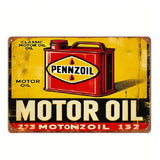 P39 Vintage Pennzoil Motor Oil Metal Sign