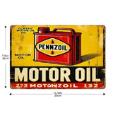 P39 Vintage Pennzoil Motor Oil Metal Sign