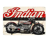 P4 Vintage Indian Motor Cycle Metal Sign