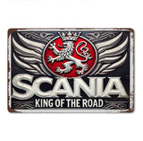 P47 Vintage Scania Truck Metal Sign
