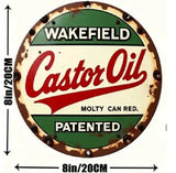 P48 Vintage Castor Oil Metal Sign