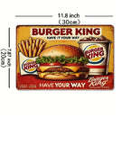 P55 Vintage Burger King Metal Sign