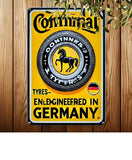 P57 Vintage Continental Tire Metal Sign