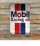 P60 Vintage Mobile Racing Oil Metal Sign