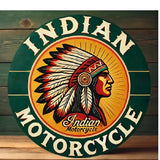 P64 Vintage Indian Motorcycle Metal Sign