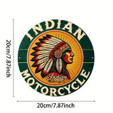 P64 Vintage Indian Motorcycle Metal Sign