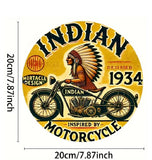 P66 Vintage Indian Motorcycle Metal Sign