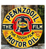P68 Vintage Pennzoil Motor Oil Metal Sign