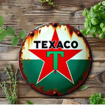P73 Vintage Texaco Gasoline Metal Sign