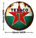 P73 Vintage Texaco Gasoline Metal Sign
