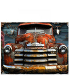 P77 Vintage Truck Metal Sign