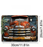 P77 Vintage Truck Metal Sign