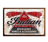 P8 Vintage Indian Motor Cycle Meatal Sign