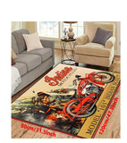 P81 Vintage Indian Motorcycle Carpet Rug