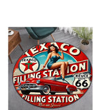 P82 Vintage Texaco Route 66 Carpet Rug