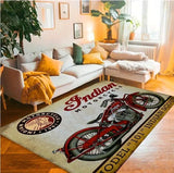 P83 Vintage Indian Motorcycle Carpet Rug