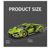 P85 Green Racing Car 1330 Pieces