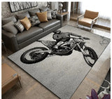 P9 Motor Cross Carpet Rug 160 cm x 120 cm