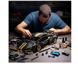 P97 Black Racing Car 1330 Pieces