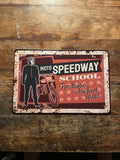 P186 6 Pack Vintage Motor Racing Metal Signs