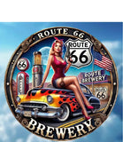 P62 Vintage Route 66 Metal Sign