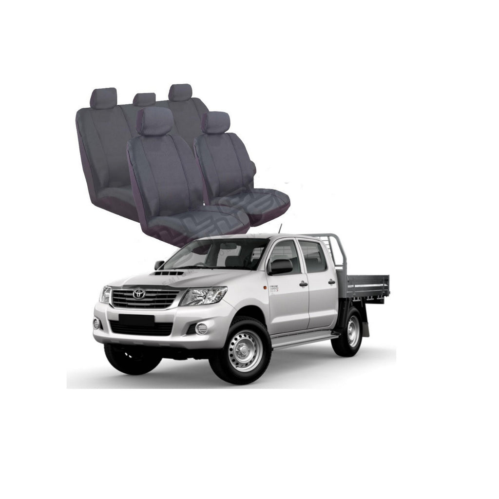 Toyota Hilux SR / SR5 03/2003 - 09/2015 Canvas Seat Covers Double Cab