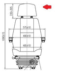 ETS007 Right Truck Seat Mechanical Suspension