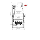 ETS010 Left Truck Seat Air Suspension